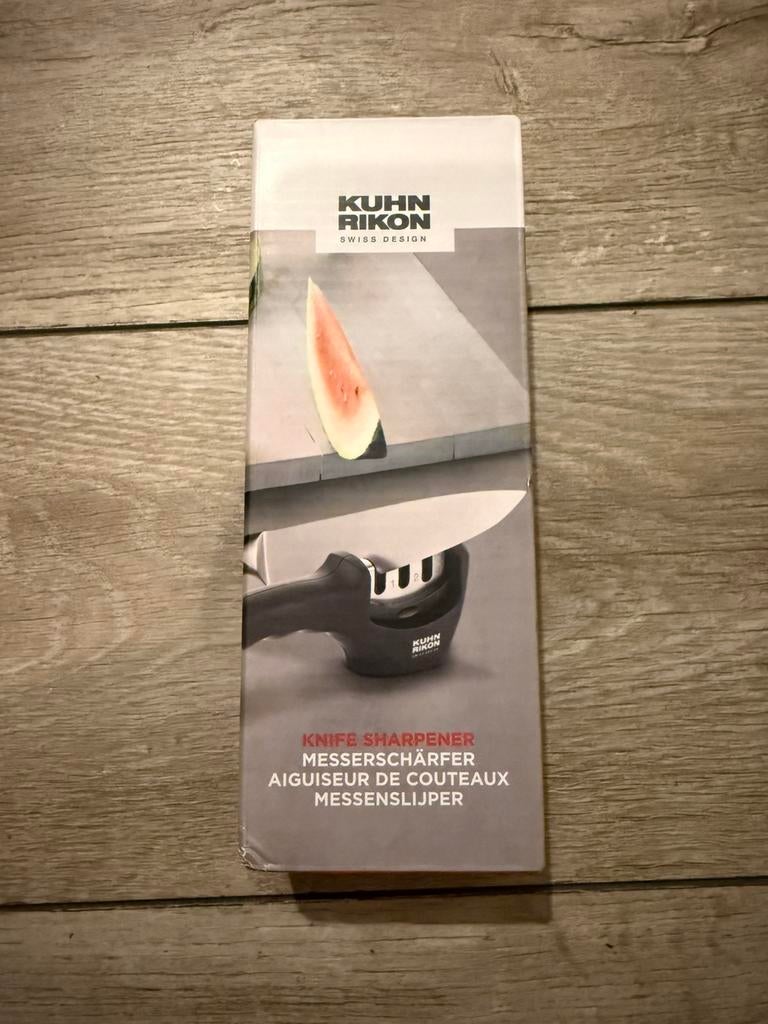 Kuhn Rikon Swiss Design Messenslijper – Nieuw, Huis en Inrichting, Keuken | Bestek, Ophalen of Verzenden, Zo goed als nieuw, Rvs of Chroom