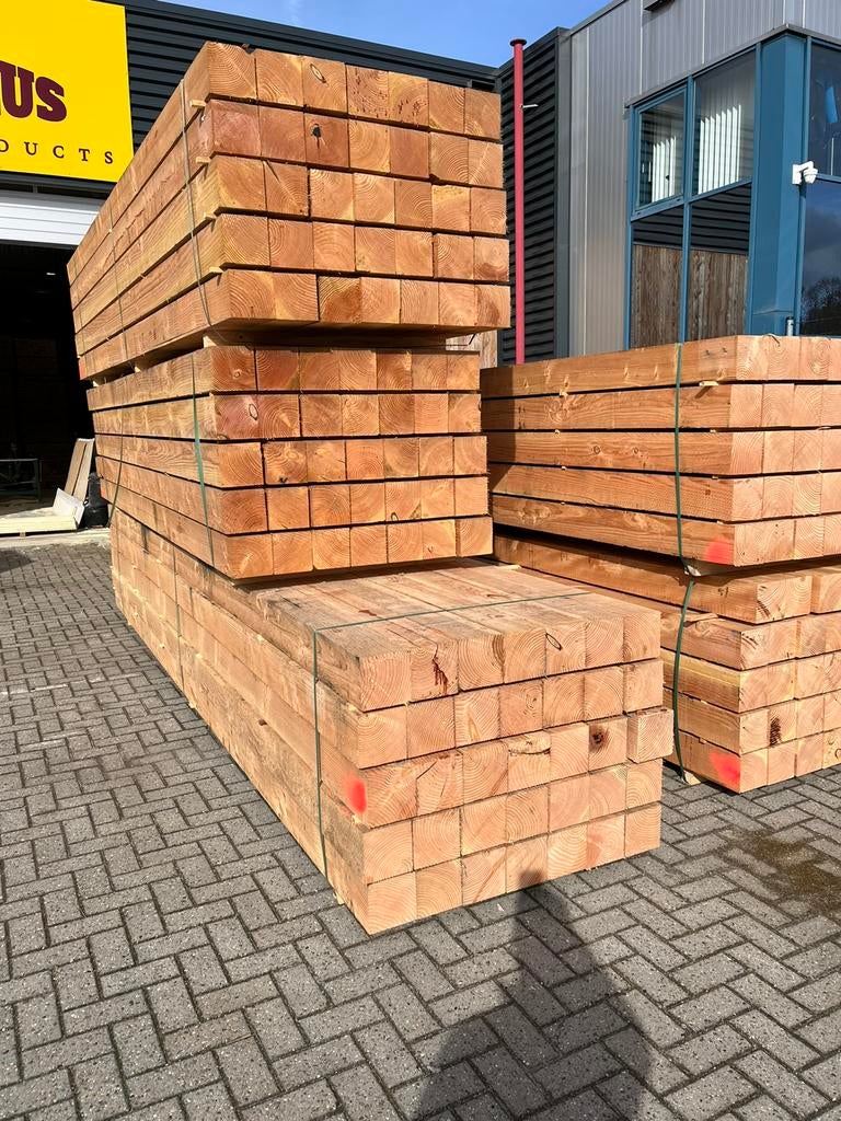 Goedkope Douglas hout palen 200x200 150x150 200x200 120x120., Doe-het-zelf en Verbouw, Hout en Planken, Geïmpregneerd, Nieuw, Ophalen of Verzenden