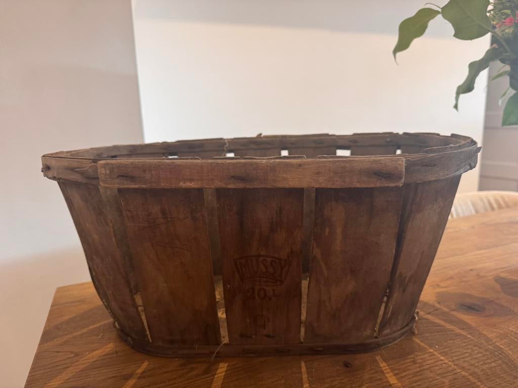 Oude franse druiven fruit mand, Huis en Inrichting, Woonaccessoires | Kisten, Ophalen of Verzenden, Zo goed als nieuw, 50 tot 100 cm