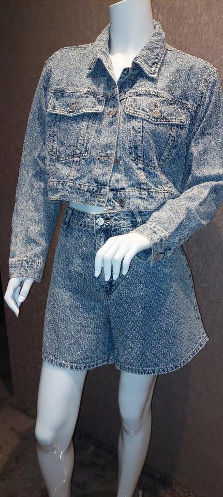 Jeansset met strass, Ophalen of Verzenden, Zo goed als nieuw