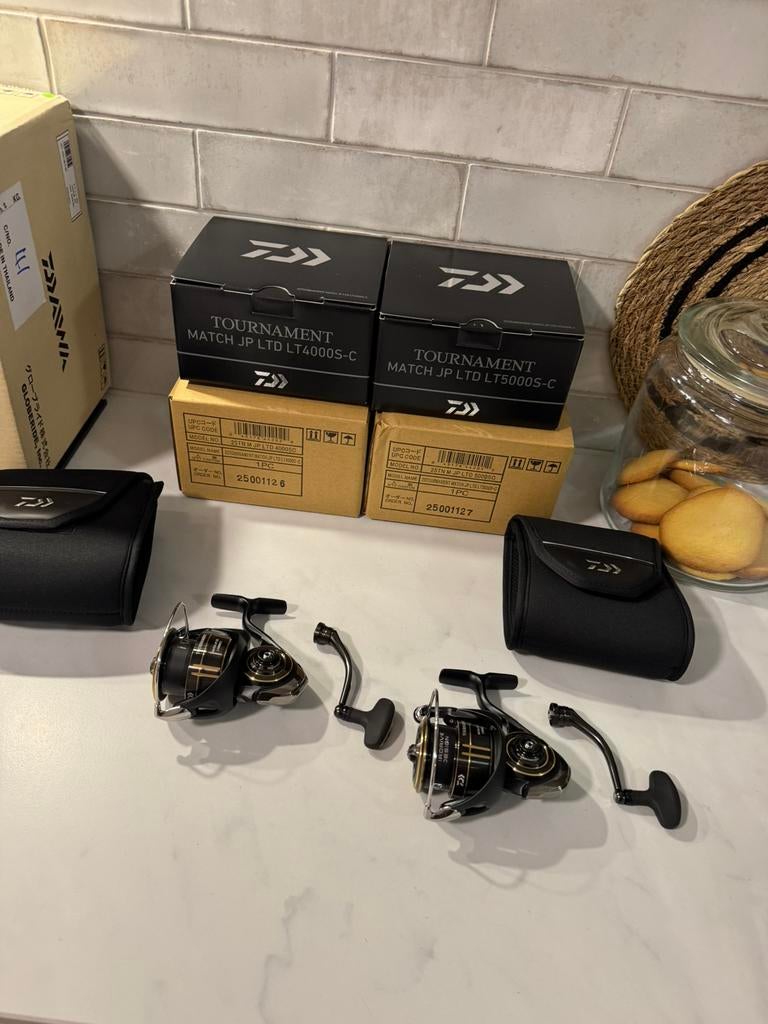 nieuwe daiwa tournament jp ltd 4000 en 5000 molens !, Ophalen of Verzenden, Nieuw, Molen