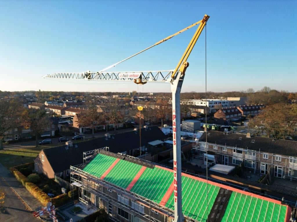 Bouwkraan Huren | Montage op locatie | Geen Hijsbewijs nodig, Ophalen, Kraan