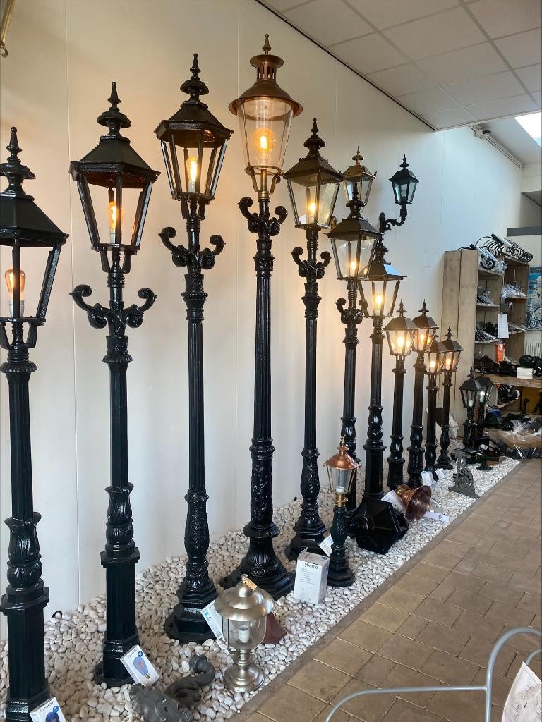 Tuinlantaarn buitenverlichting tuinverlichting gietijzer, Ophalen of Verzenden, Nieuw, Overige materialen, 6 zitplaatsen