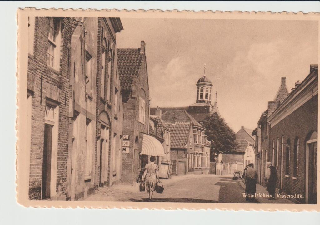 Woudrichem bij Zaltbommel Vissersdijk, Ophalen of Verzenden, Voor 1920, Ongelopen, Noord-Brabant