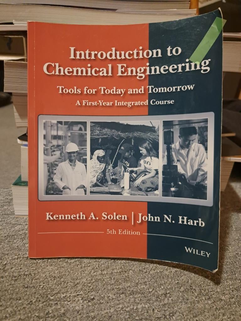 Introduction to Chemical Engineering - Solen & Harb, Zo goed als nieuw, Kenneth A. Solen | John N. Harb, Beta, HBO