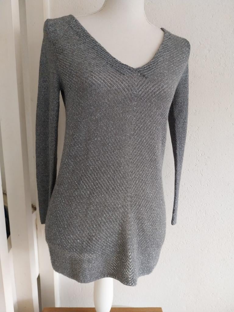 Grijze glitter trui Zara maat M, Maat 38/40 (M), Zara, Ophalen of Verzenden, Zo goed als nieuw