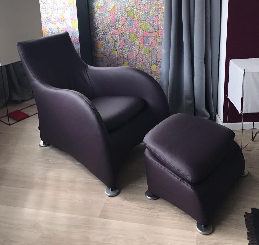 Loge fauteuil van Gerard van den Berg Montis, 75 tot 100 cm, Ophalen of Verzenden, 50 tot 75 cm, Leer