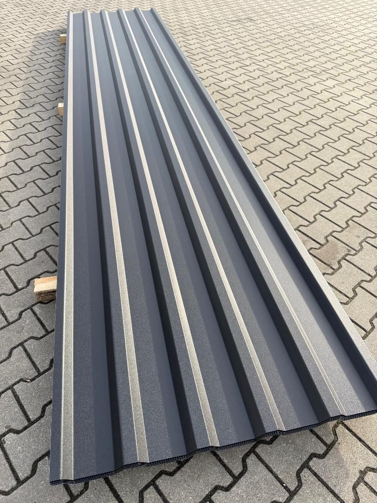 Dakprofielplaten Dakplaten Damwandplaten 35-1035 RAL7021, Doe-het-zelf en Verbouw, Platen en Panelen, Ophalen, Nieuw, Overige materialen