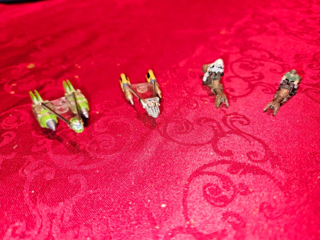 Star Wars Micro Machines: 2x Snowspeeder & 2x Pods, Verzamelen, Star Wars, Ophalen of Verzenden, Gebruikt, Actiefiguurtje