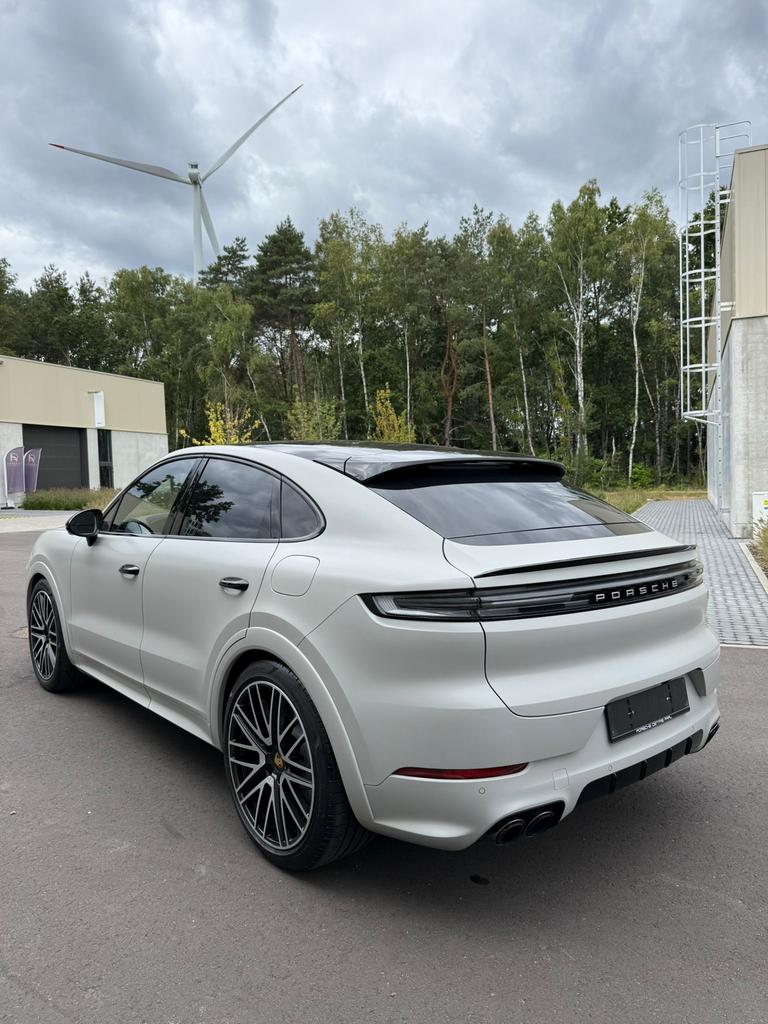 Porsche Cayenne E-Hybrid Coupé Crayon Matt PPF 9/2024 FULL, Auto's, Cayenne, 0 cilinders, Zwart, Leder