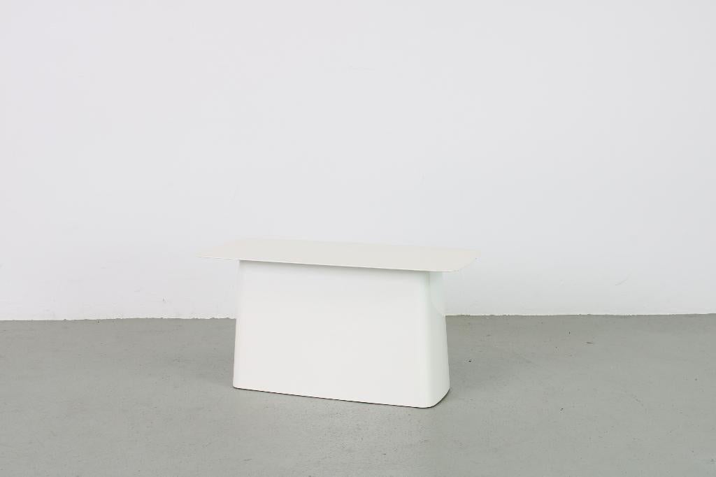 Vitra Metal Side Table, wit, Ophalen, Minder dan 50 cm, Gebruikt, 50 tot 100 cm
