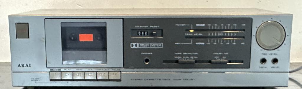 Akai HX-A1, een vintage stereo cassettedeck uit de jaren '80, Ophalen, Enkel, Akai, Tape counter