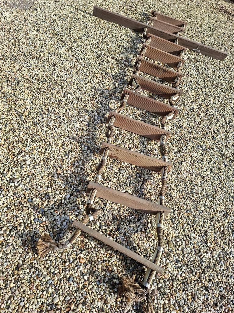 Scheeps Touwladder ,t.b.v. decoratie 3.40m lang, Huis en Inrichting, Woonaccessoires | Overige, Zo goed als nieuw, Ophalen