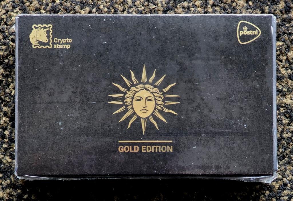 NL Crypto stamp Helios Gold/NL Crypto postzegel Helios Goud, Ophalen of Verzenden, Na 1940, Postfris