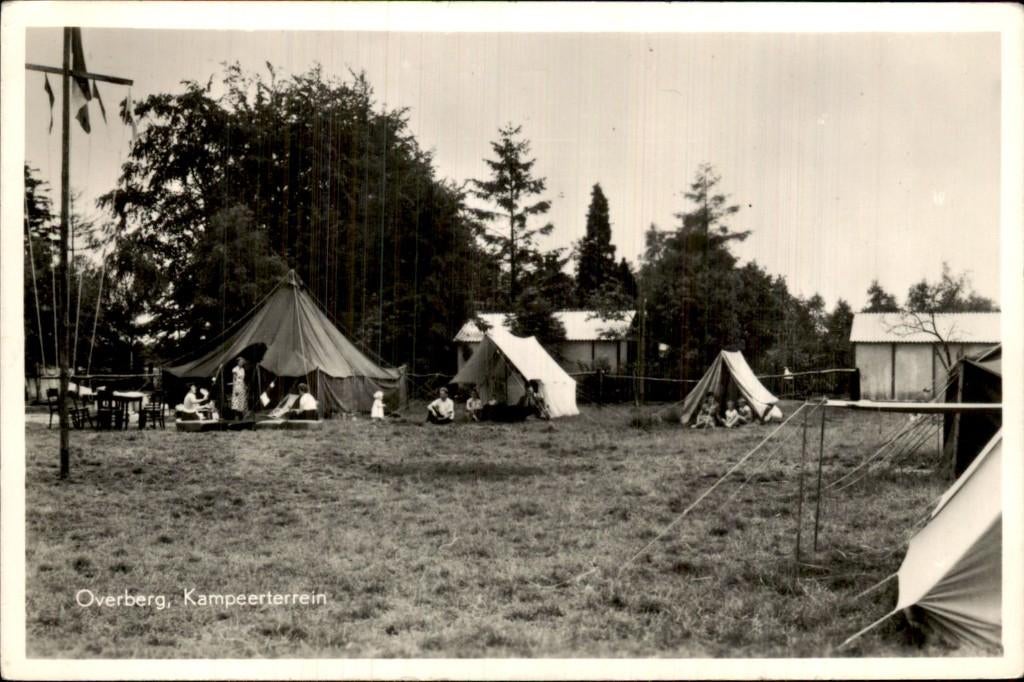 Overberg- Kampeerterrein, Ophalen of Verzenden, Voor 1920, Gelopen, Zuid-Holland