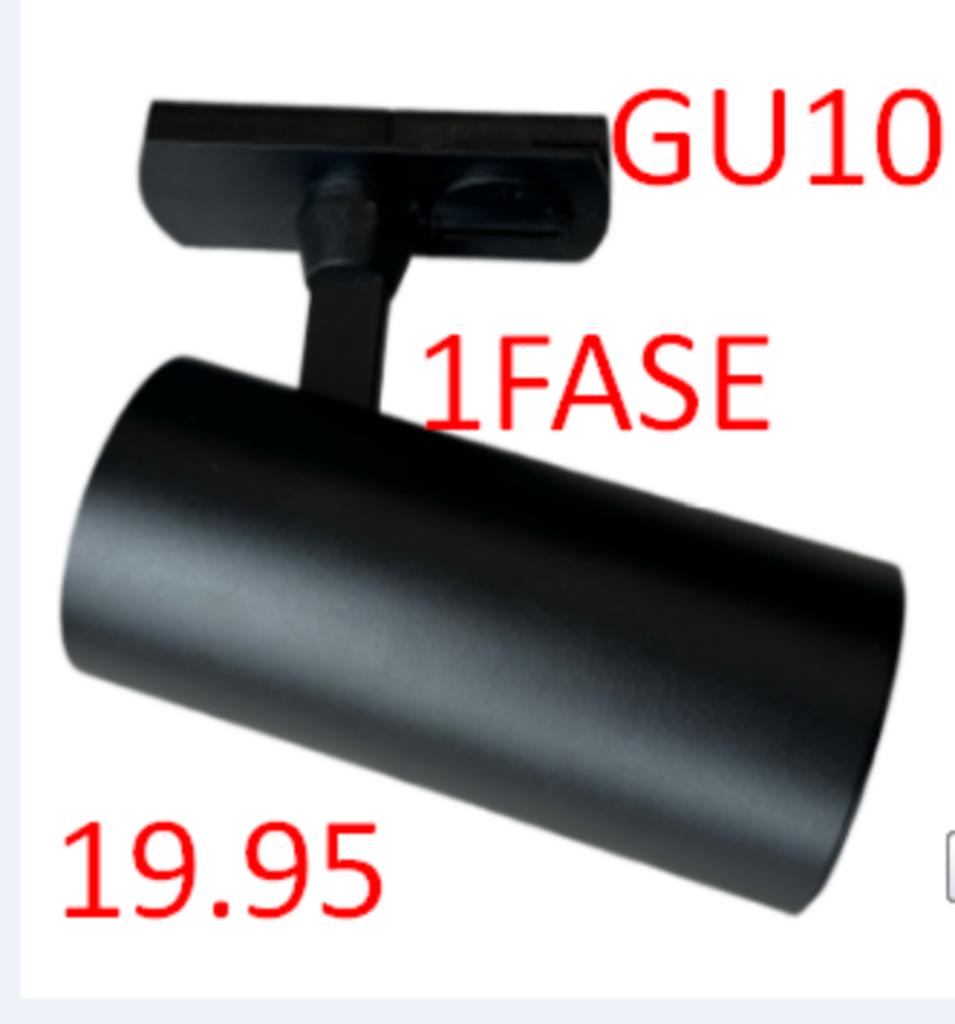ledspot 1 f rail spot woning keuken showroom verlichting, Huis en Inrichting, Lampen | Spots, MODERN, Metaal of Aluminium, Nieuw