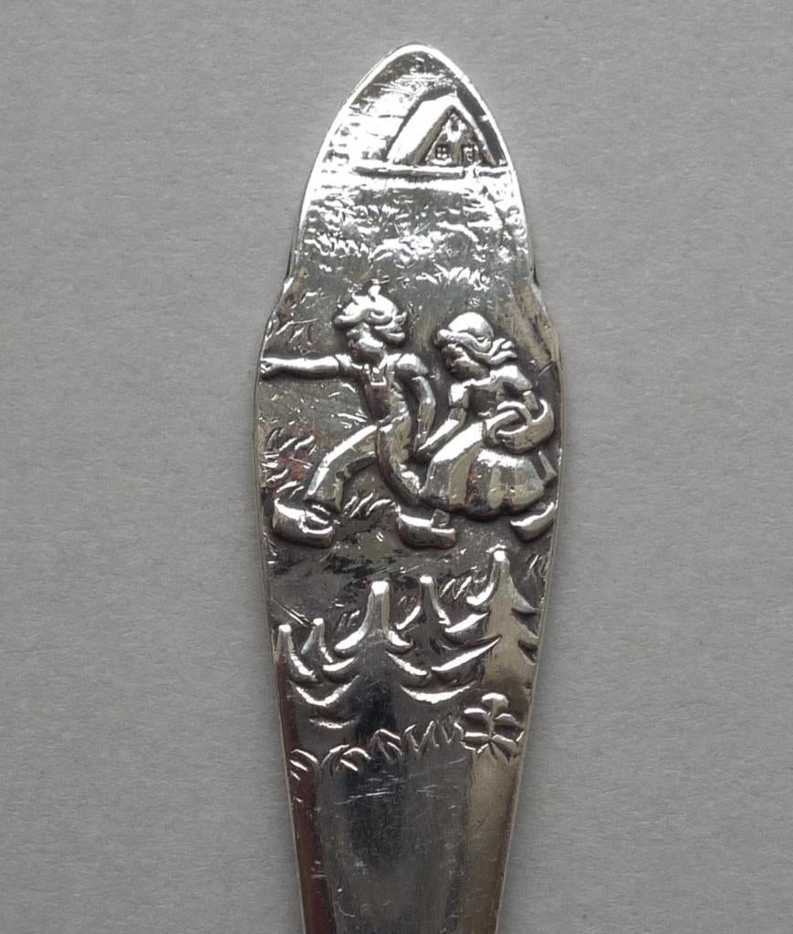 kinderlepel 'Hans en Grietje'; Gero 90 Georg Nillson, Antiek en Kunst, Curiosa en Brocante, Verzenden