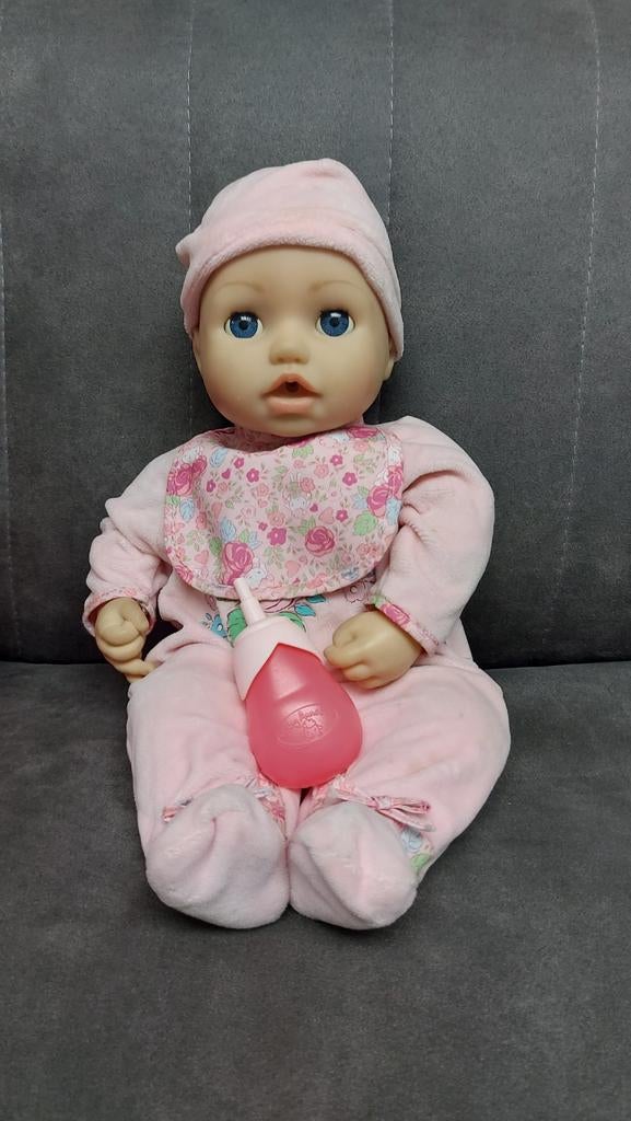 Lieve Baby Annabell met accessoires, Ophalen of Verzenden, Gebruikt, Babypop