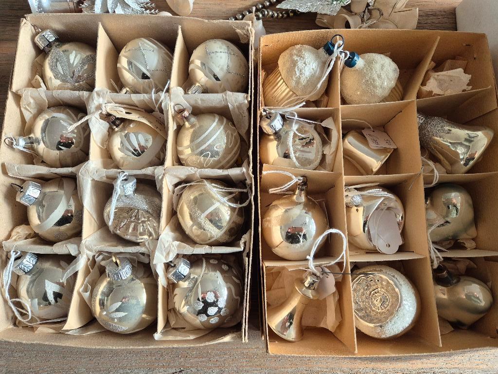 Oude vintage kerstballen zilver en meer, *, Gebruikt, *, Ophalen of Verzenden