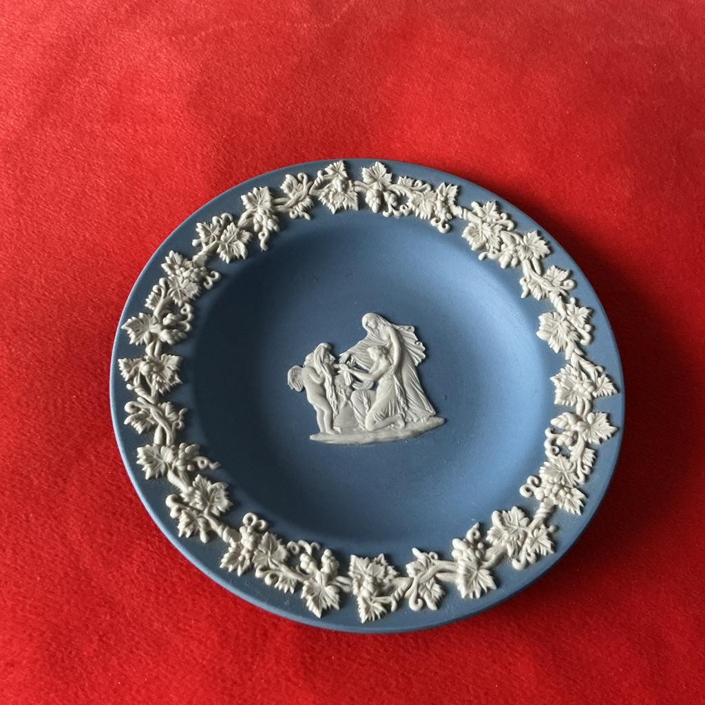 Wedgwood Jasperware Bord Blauw, Ophalen of Verzenden