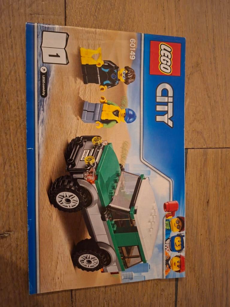 Lego city 4x4 met catamaran 60149, Ophalen of Verzenden, Zo goed als nieuw