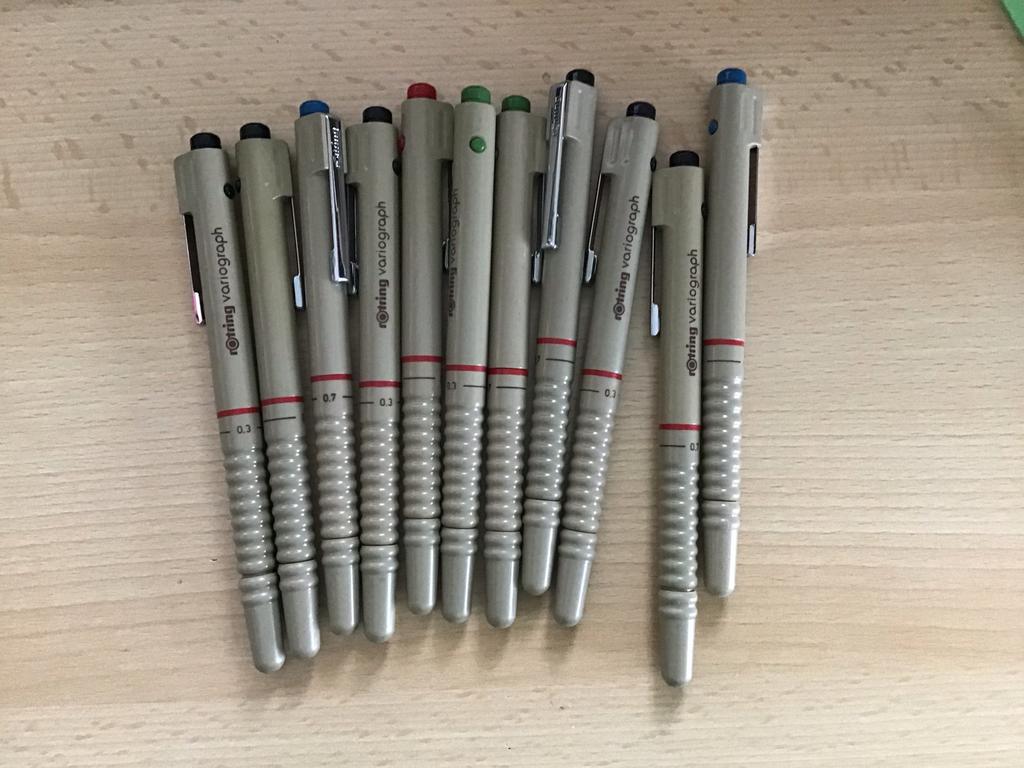 Rothring Variograph Tekenstiften Set, Ophalen of Verzenden, Gebruikt, Overige typen