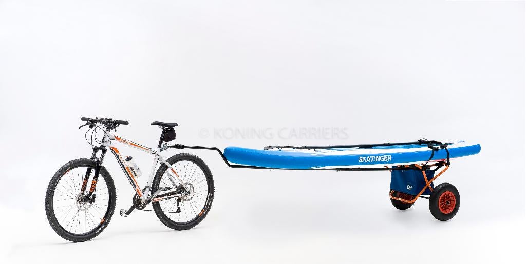 fietsaanhanger voor kano-kajak-surf-supboard (met koppeling), Fietsen en Brommers, Fietsaccessoires | Aanhangers en Karren, Nieuw