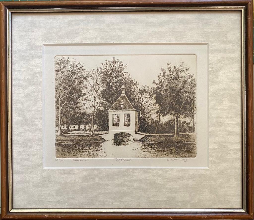 A. Wieringa - Ets Theehuis Jutphaas, Antiek en Kunst, Ophalen of Verzenden