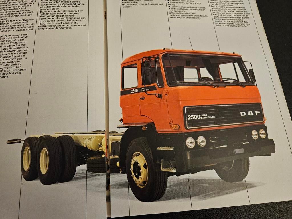 Brochure Daf Trucks 2500, Ophalen of Verzenden, Zo goed als nieuw, Overige merken