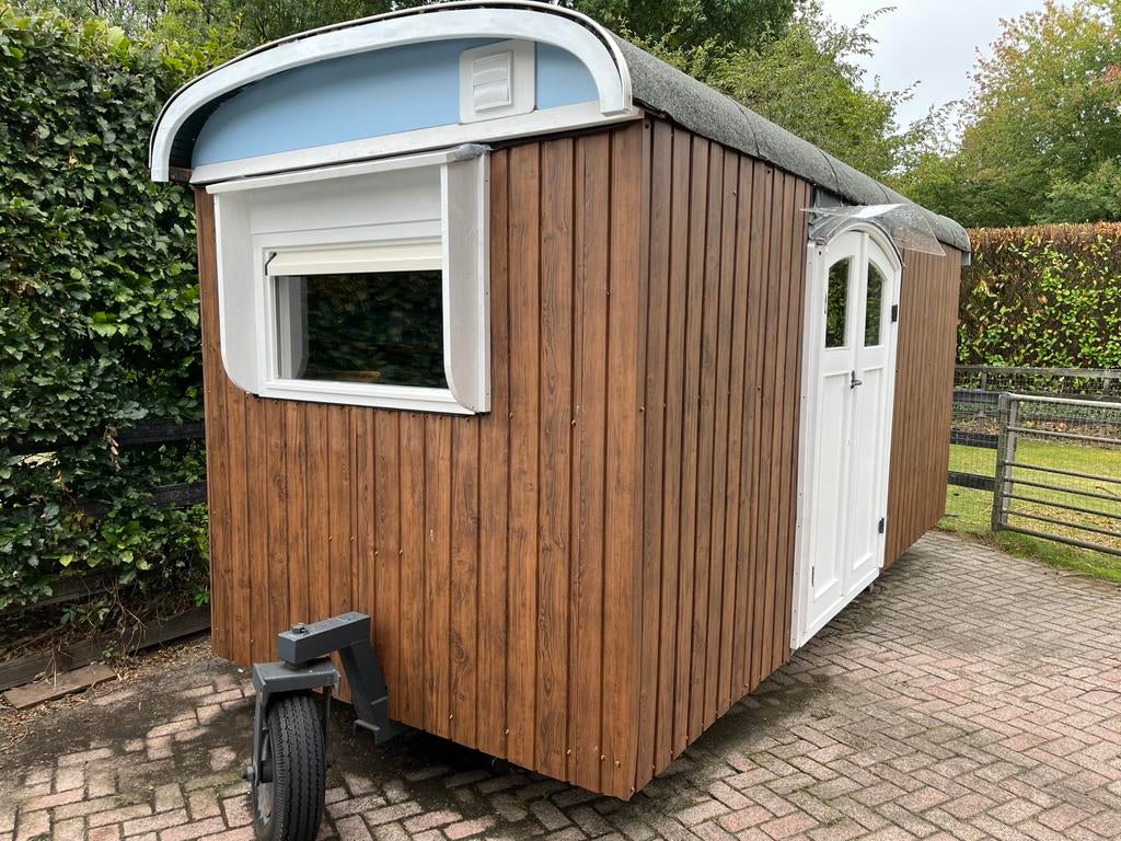 Prachtige Tiny House, Tuin en Terras, Tuinhuizen, Ophalen, Zo goed als nieuw, Schuur, 3 ramen of meer