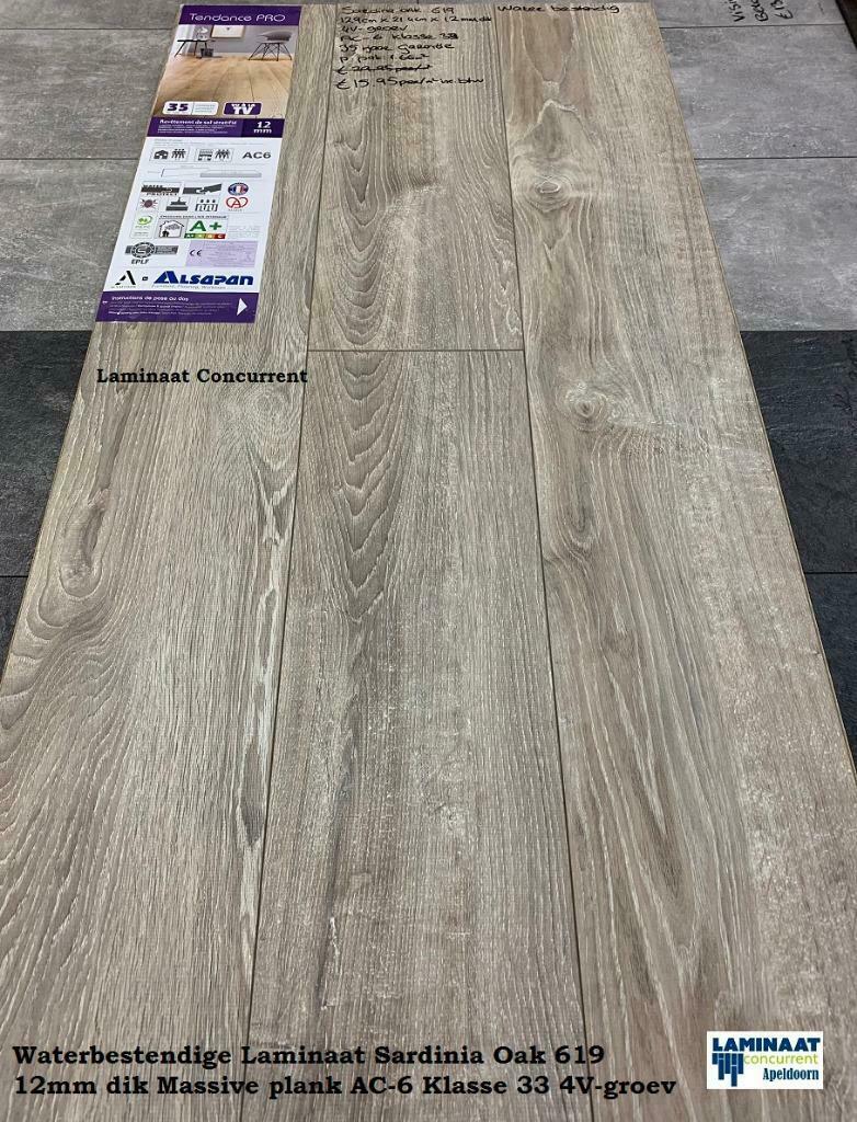 Waterbestendige Laminaat 12mm Sardinia Oak AC-6 Klasse 33, Ophalen of Verzenden, Nieuw