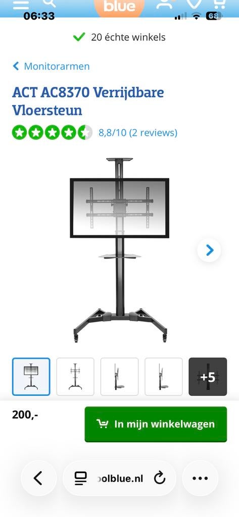 TV Vloerstandaard staandaard led floor stand tv beugel, Audio, Tv en Foto, Televisiebeugels, Ophalen, Nieuw