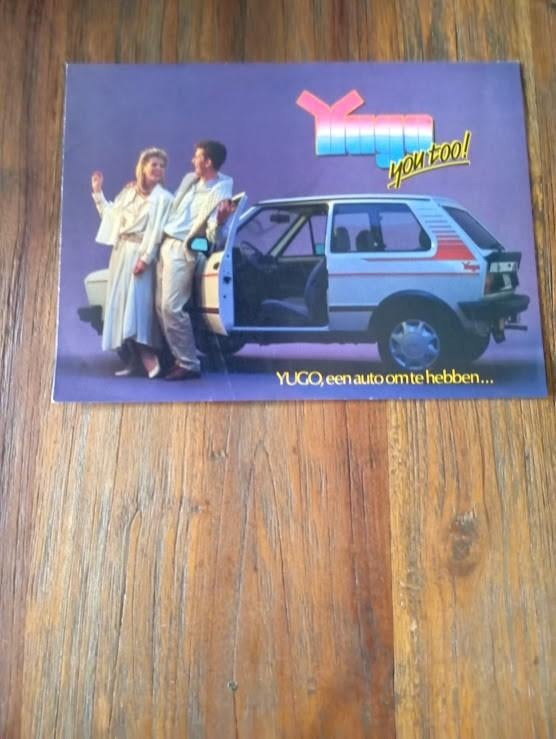 Yugo you too  45 a / 55 a / 55 a glx  4 pag., Verzenden, Zo goed als nieuw, Overige merken