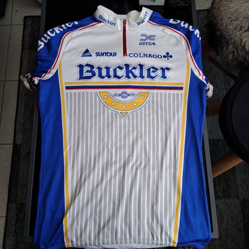 Vintage Buckler Wielrenpak, Fietsen en Brommers, Fietsaccessoires | Fietskleding, Gebruikt, Ophalen of Verzenden, Buckler, Bovenkleding