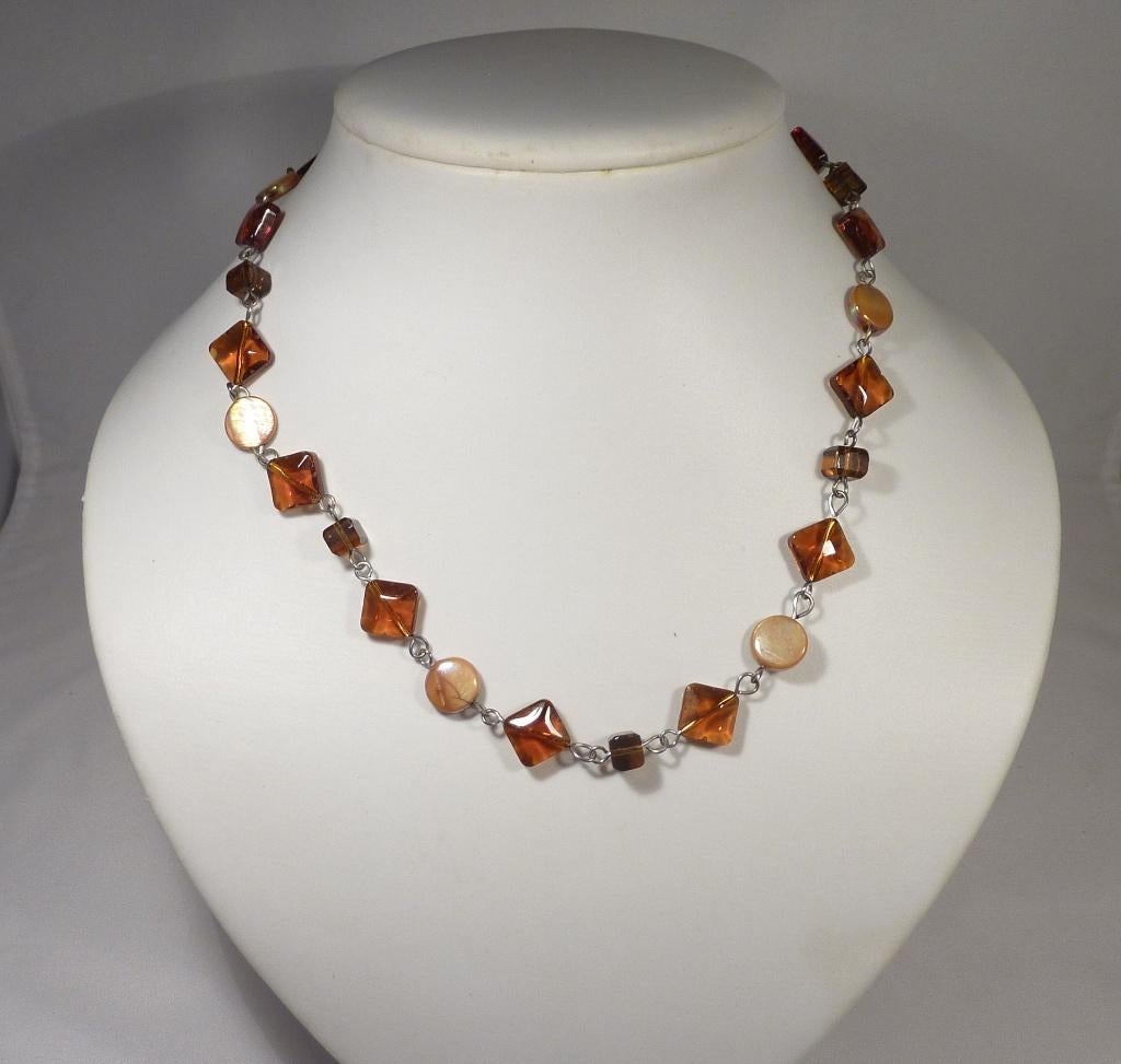 Exclusieve handgemaakte ketting., Sieraden, Tassen en Uiterlijk, Antieke sieraden, Verzenden, Overige materialen, Ketting