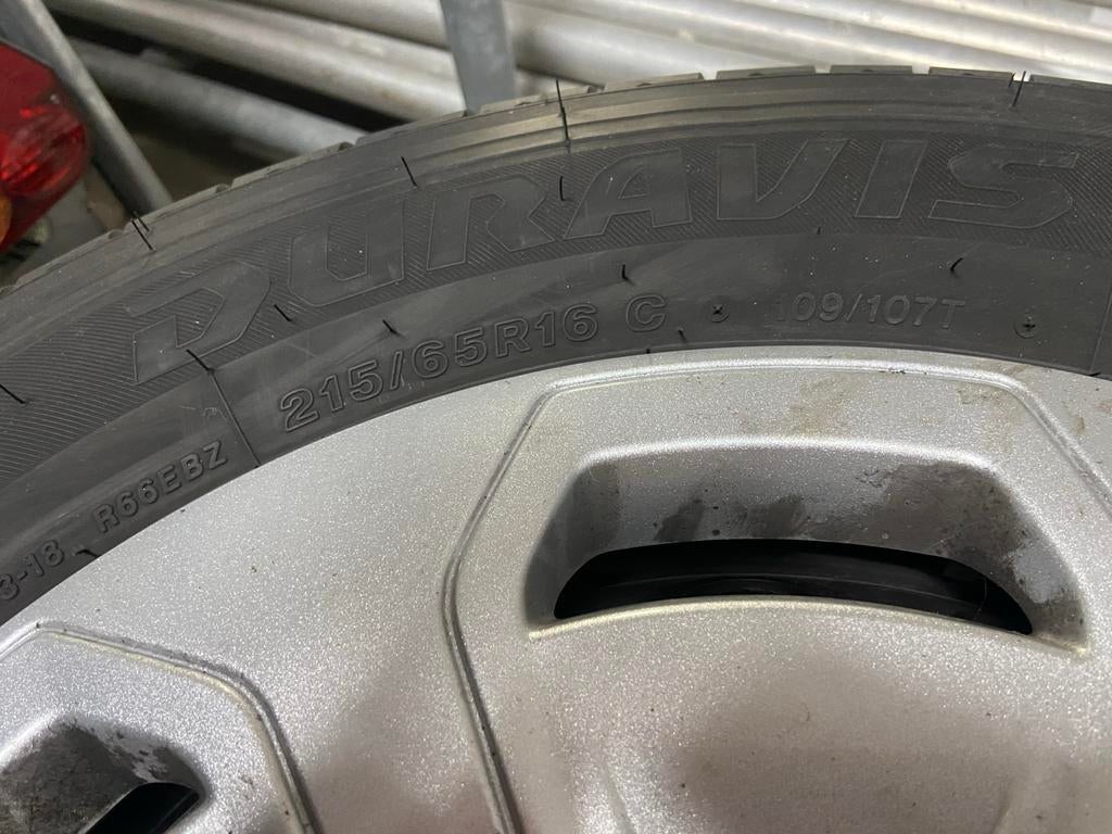 Nieuwe Zomerbanden + Velgen Bridgestone Ford Transit Custom, Ophalen, Nieuw, Winterbanden, Banden en Velgen