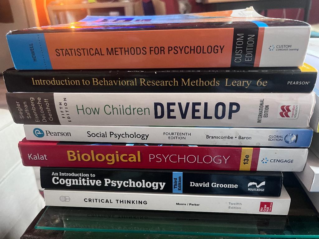 Psychology studybooks Leiden University, Gelezen, Diverse auteurs, Ophalen of Verzenden, WO