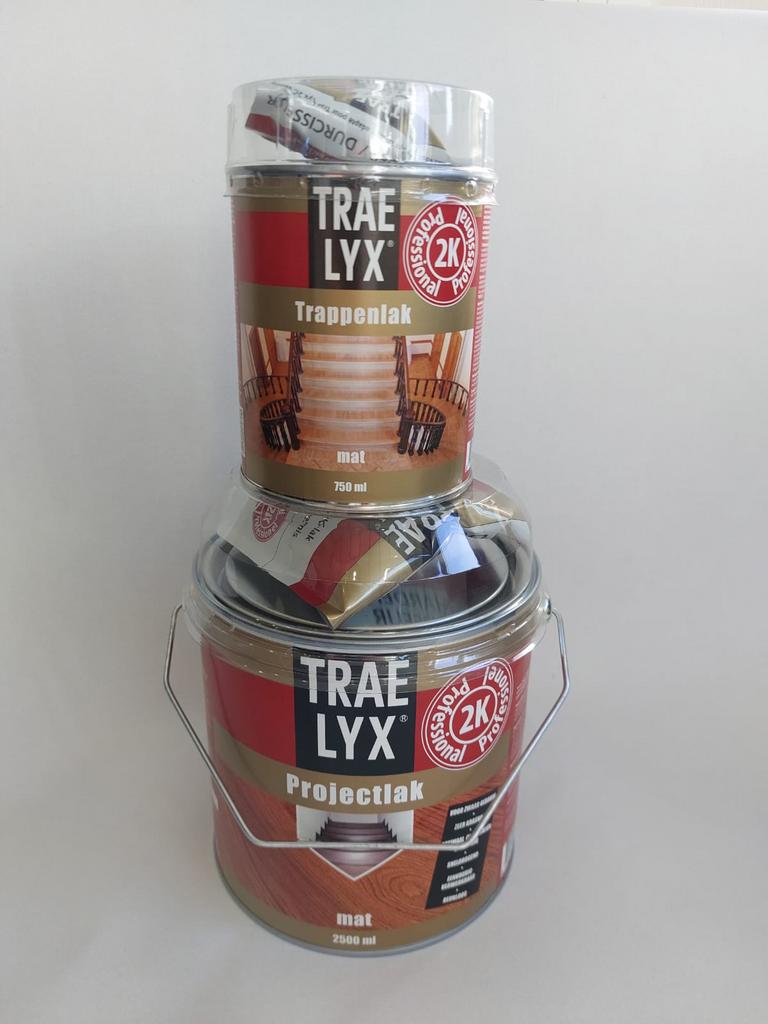 Trae lyx trappenlak kras en slijtvaste vernis 0,75l/2,5liter, Ophalen of Verzenden, Nieuw, Acrylverf