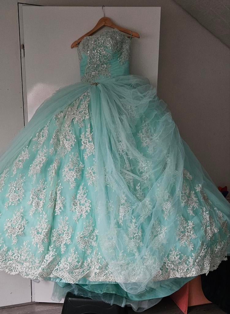 Mint groen henna/gala jurk, Kleding | Dames, Gelegenheidskleding, Ophalen of Verzenden