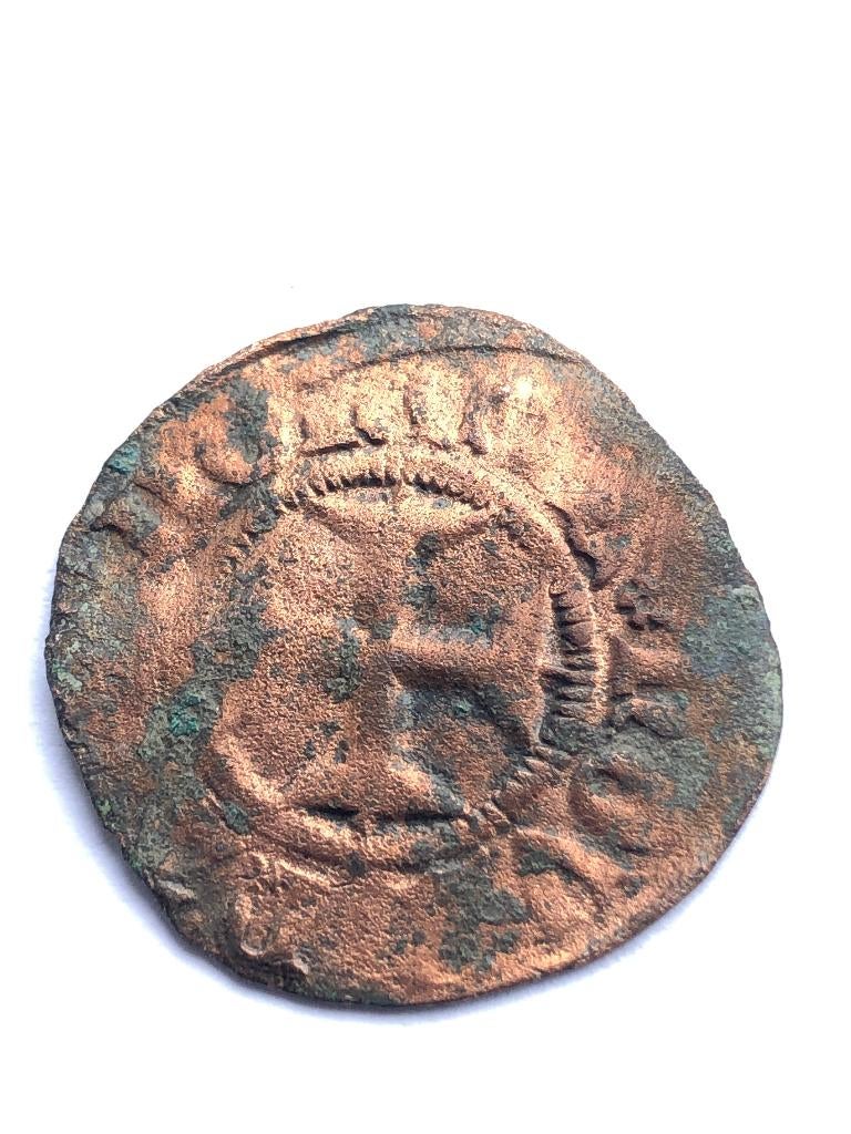 Dubbele Mijt 1334/1391 Willem de Rijke Zeldzaam, Postzegels en Munten, Munten | België, Ophalen of Verzenden, Brons, Losse munt