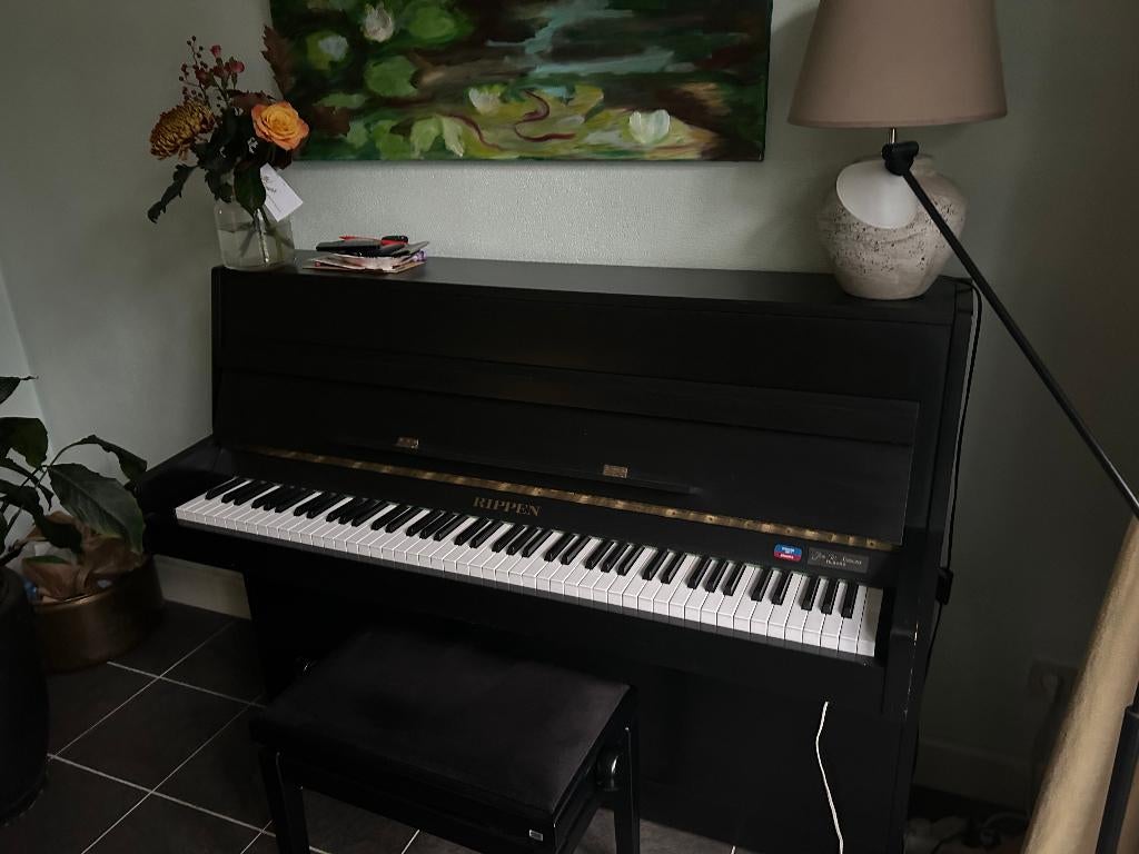 RIPPEN Piano, Muziek en Instrumenten, Piano's, Ophalen of Verzenden, Gebruikt, Zwart, Piano