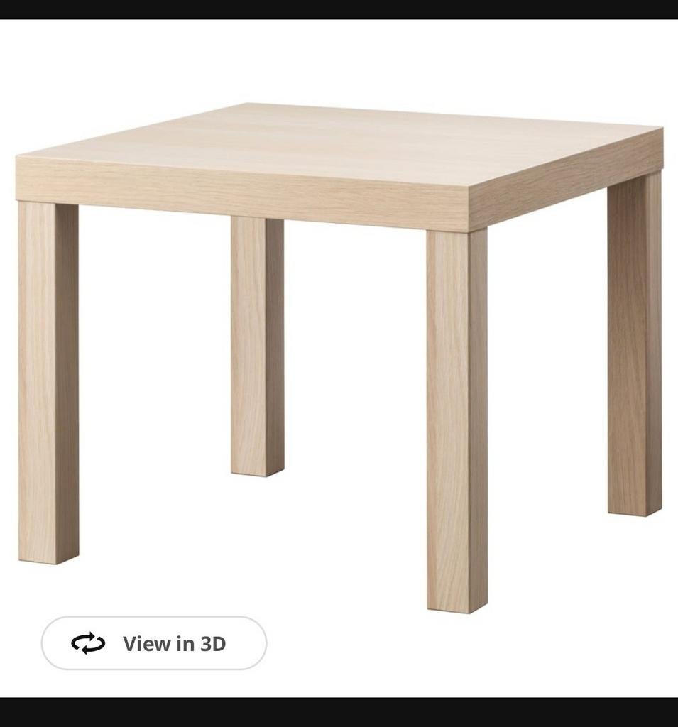 Ikea Lack bijzettafel - Gebruikt, kleine beschadigingen, Minder dan 55 cm, Gebruikt, Vierkant, Modern