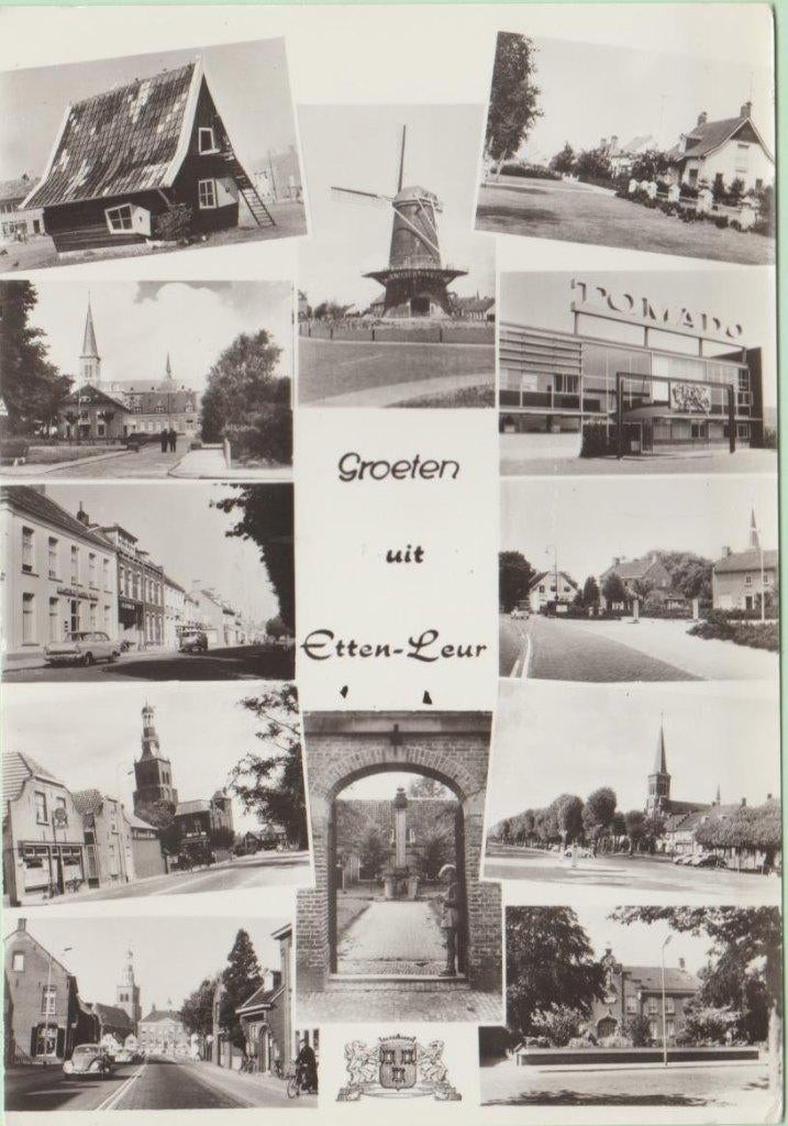 Etten - Leur Groeten uit 12-vensterkaart 1972, Verzenden, 1960 tot 1980, Gelopen, Noord-Brabant