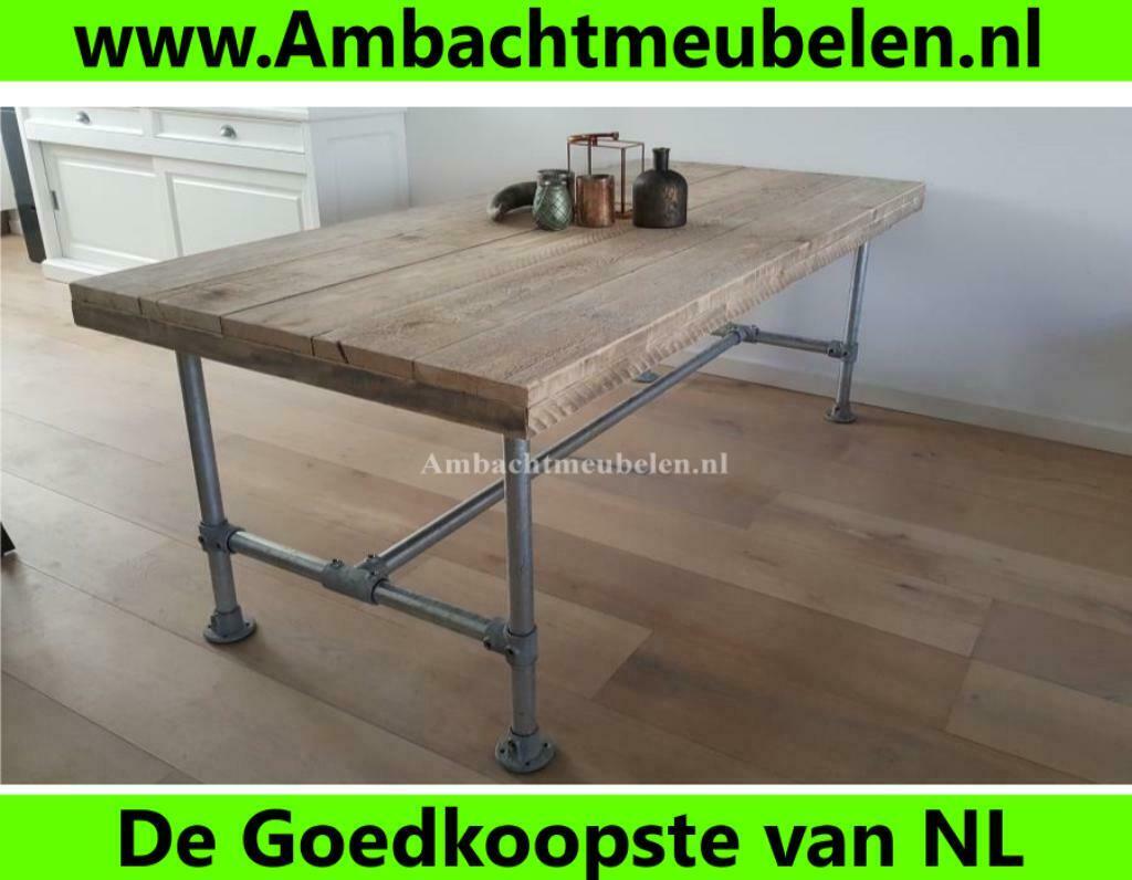 steigerhout STEIGERBUIS Tafel Vergadertafel Eettafel ACTIE!!, Huis en Inrichting, Tafels | Eettafels, Ophalen, Nieuw