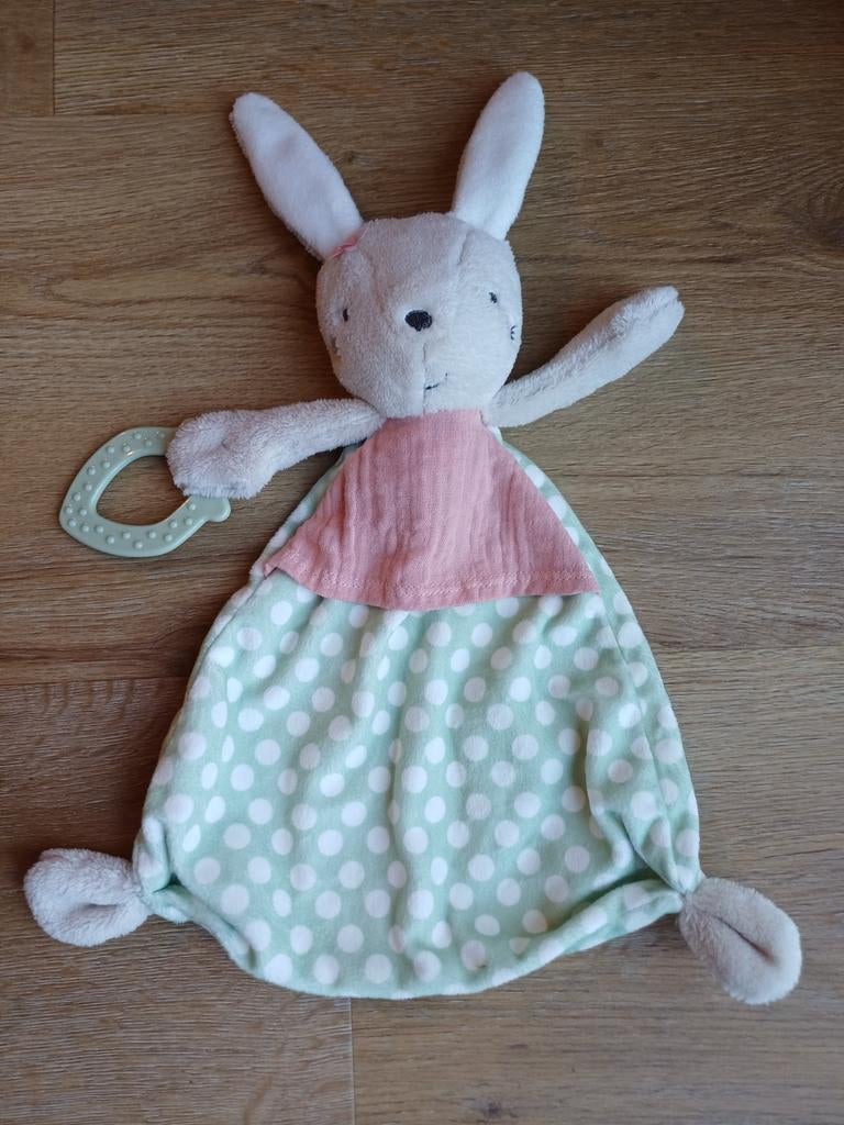 Knuffeldoekje doekje topomini topo mini konijn haas groen, Kinderen en Baby's, Speelgoed | Knuffels en Pluche, Ophalen of Verzenden