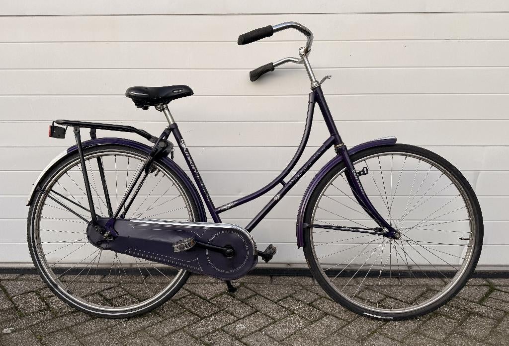 union 28 inch paars omafiets - Slot - Gel zadel, Ophalen of Verzenden, Gebruikt, Versnellingen