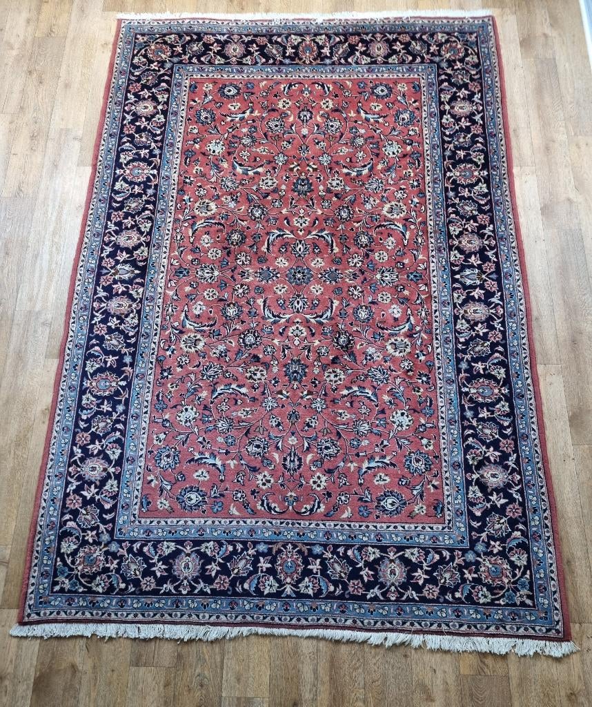 Stijlvolle handgeknoopte Kashan (Perzisch tapijt), Ophalen, Gebruikt, Overige kleuren, Perzisch
