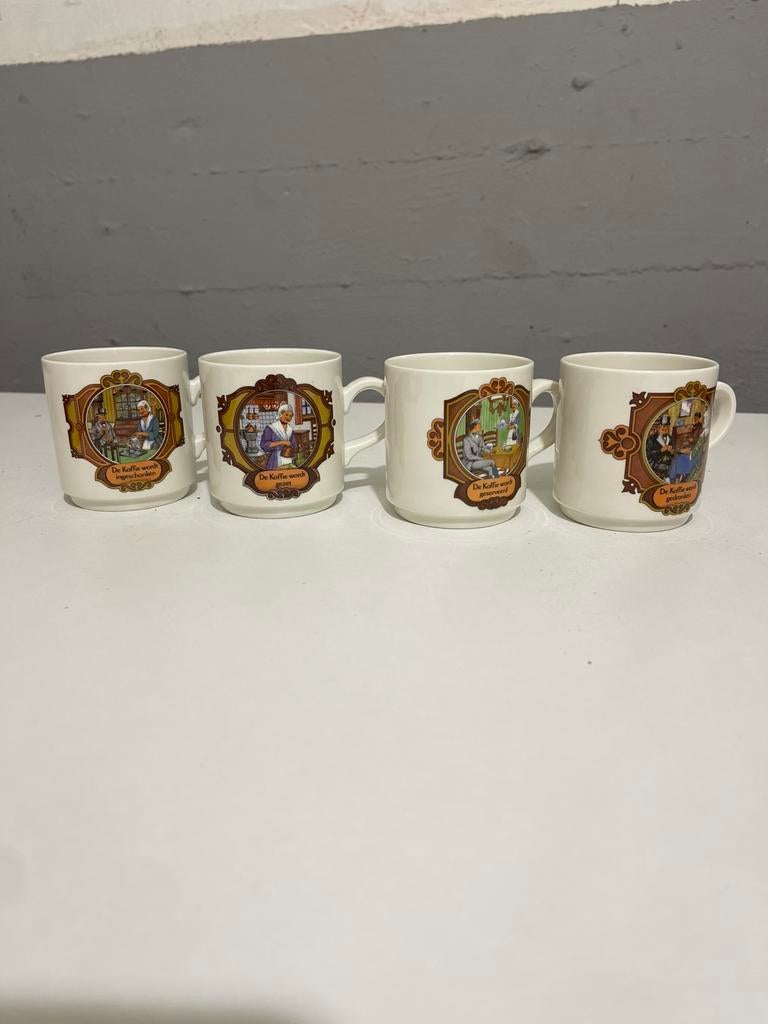 Douwe egberts verzamelmokken jaren 70, Antiek en Kunst, Ophalen of Verzenden