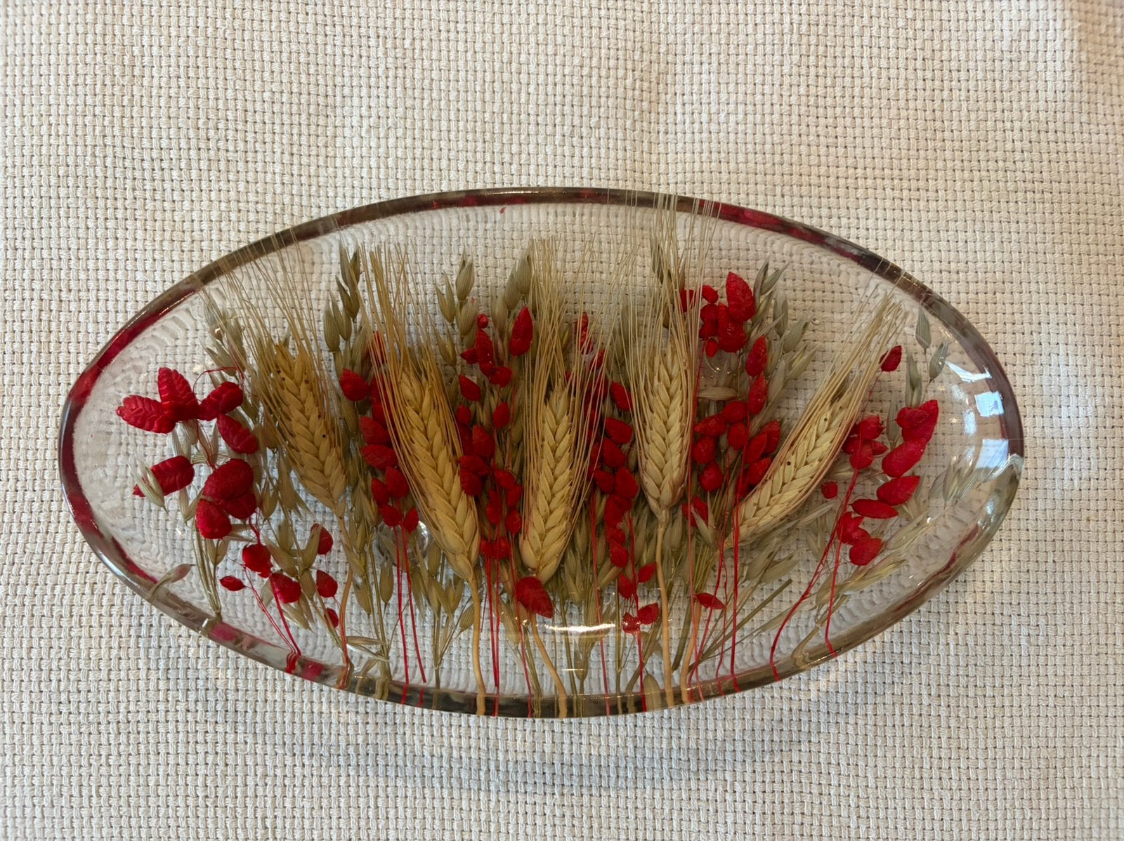 Schaaltje met gedrooge bloemen merk Riccardo Marzi Italië, Ophalen of Verzenden, Nieuw