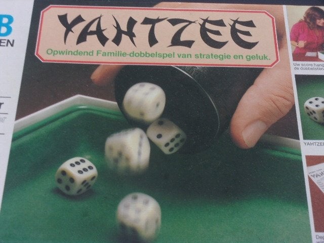 yahtzee, Drie of vier spelers, Ophalen of Verzenden, Gebruikt